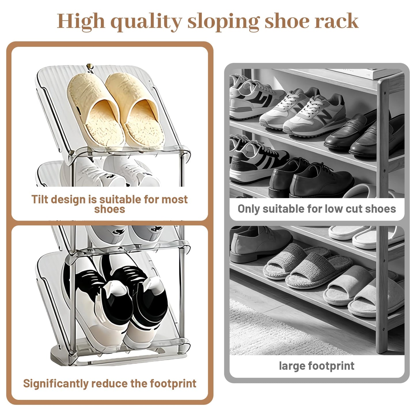 Narrowt Shoe Rack, Slim Shoe Storage Cabinet, Small Corners and Nooks
