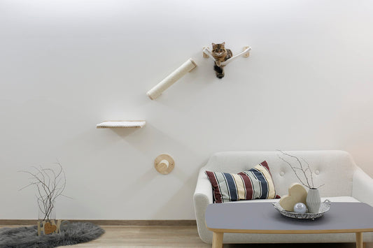 Kerbl Alps Cat Climbing Wall Step Lounger Board Column Hammock 4 Pieces