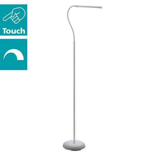Eglo LED Touch Dimmer White Adjustable Floor Lamp 'LAROA'