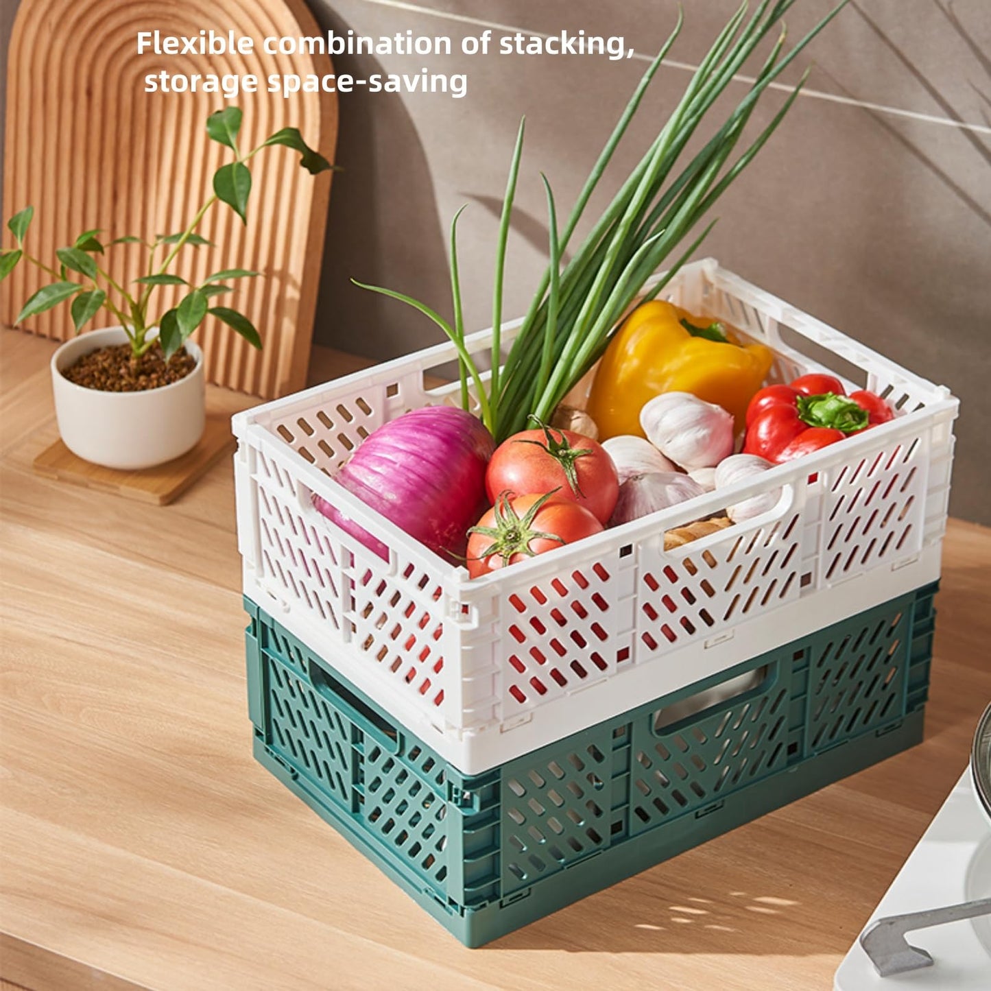 YisheenHome Collapsible Storage Box, 42.5×28.5×16.5cm