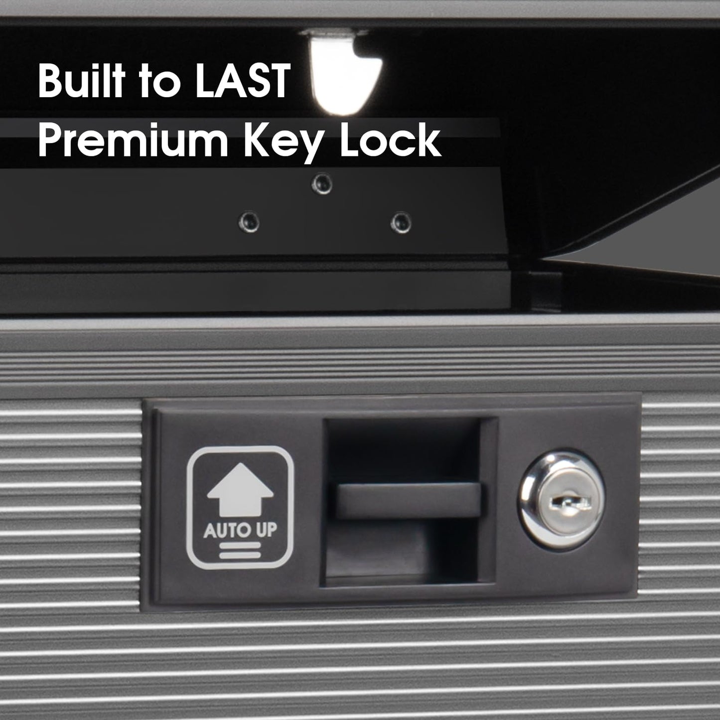 ZORVIDSON Medicine Lock Box with Key,Portable Medication Lock Box with Handle, Medicine Storage Box with Removable Tray for Home, 35.5 * 21.5 * 19 cm