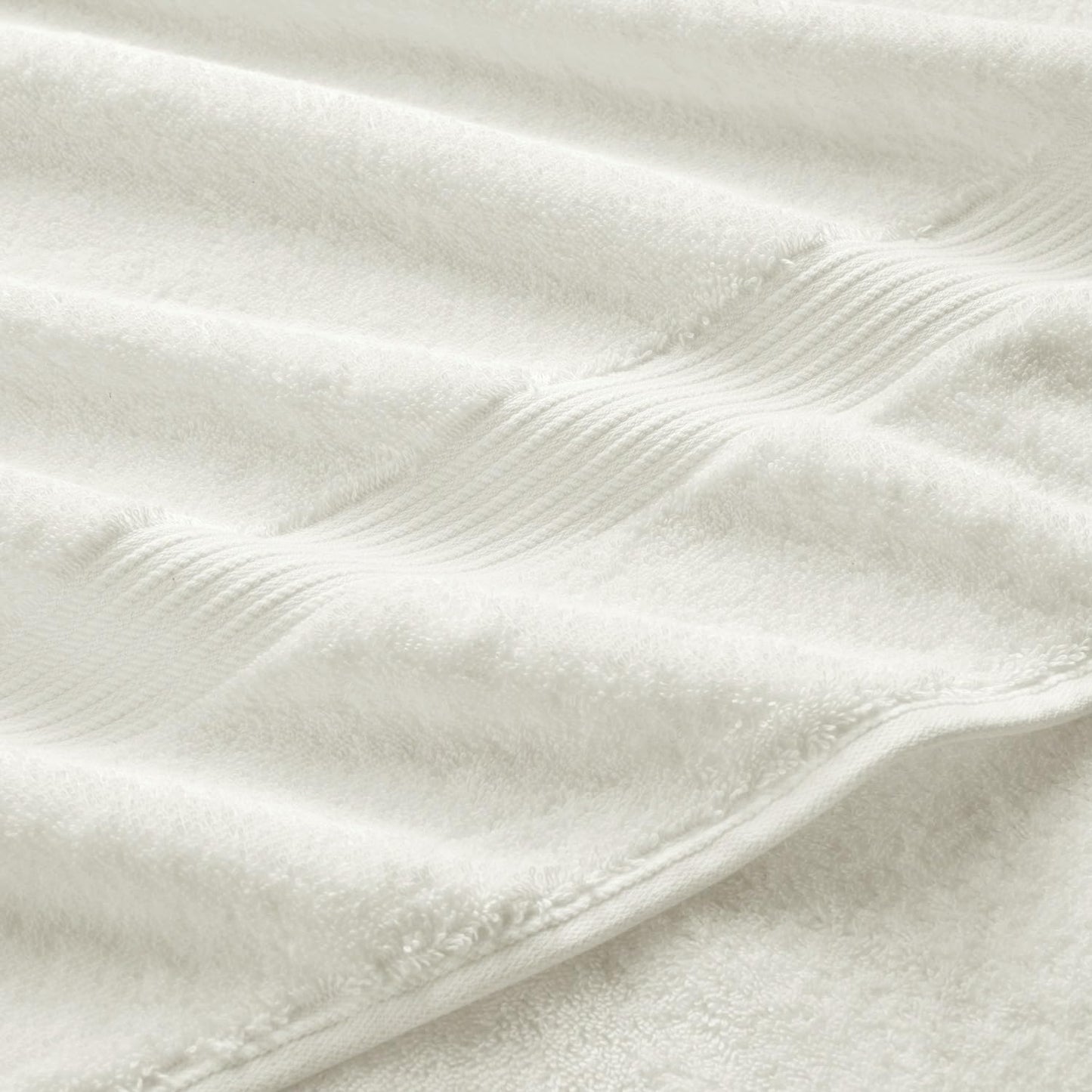Christy Supreme Hygro 4 Face Cloths Set | Almond White | 100% Luxury Supima Cotton | Ultra Soft | Super Absorbent | 650GSM | 4 Wash Cloth Flannels