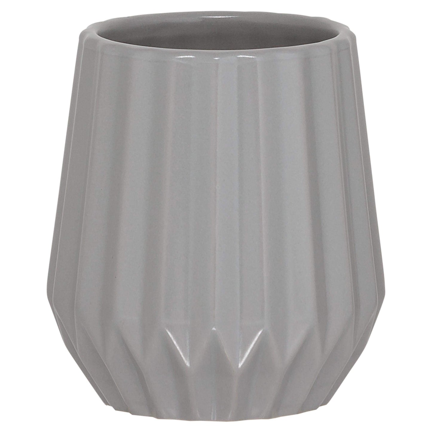 Sealskin Arte Tumbler, Ceramic, Grey, 9.1 x 10 x 9.1 cm