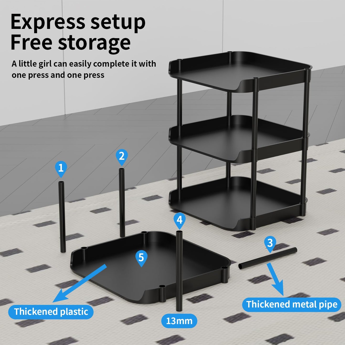 Altdnmaf 8 tier Narrow Shoe Storage Rack, Compact Single Shoerack Stand for Slim Space, Stackable Tall Thin Show Tower, Solid Plastic Shelves