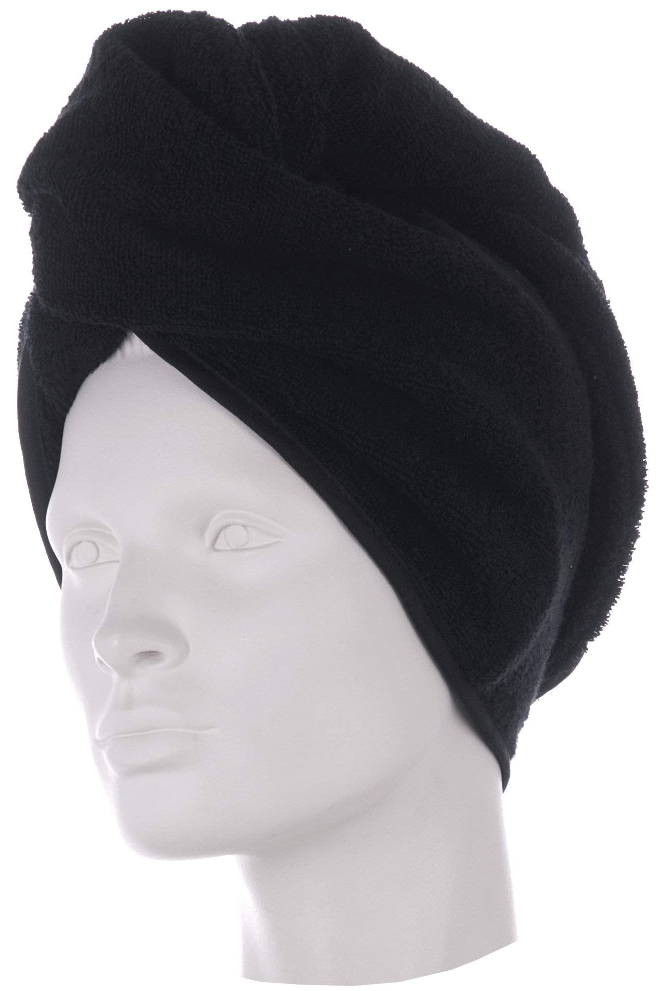 Move möve Homewear turban made of 100% cotton, black
