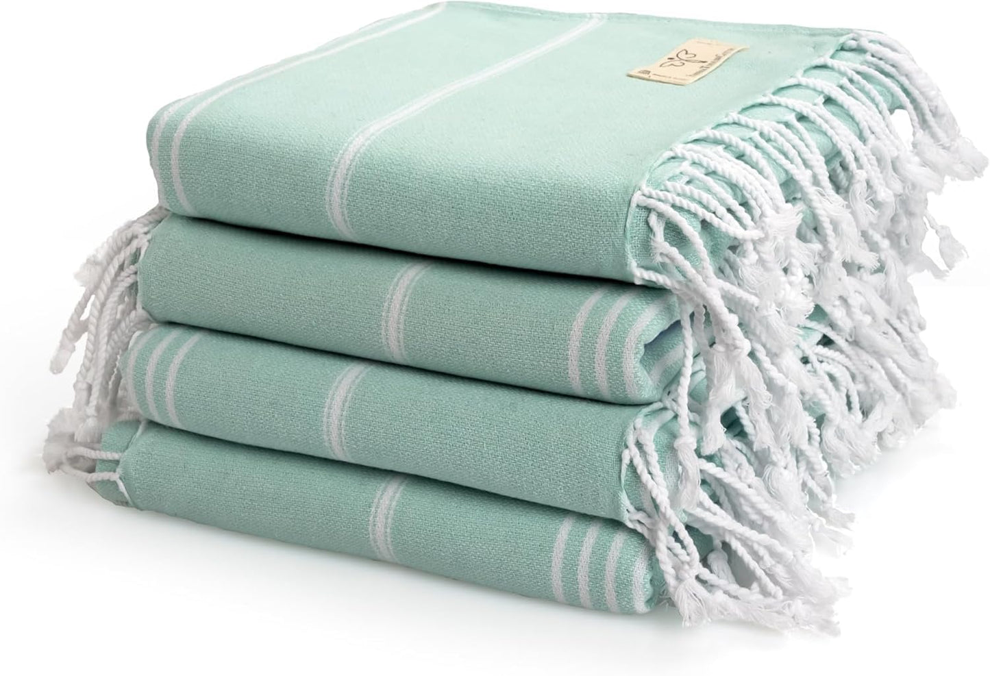 SMYRNA TURKISH COTTON Classical Series Original Turkish Beach Towel | Prewashed, 37 x 71 Inches | Peshtemal and Turkish Bath Towel for SPA, Beach,