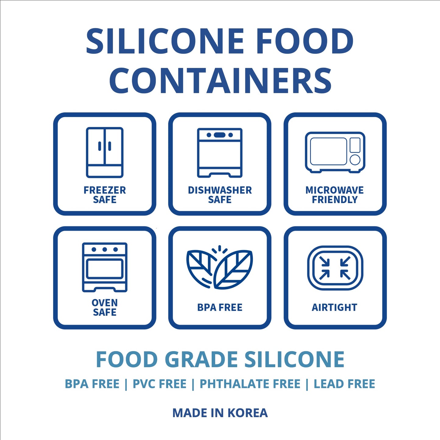 BLUE GINKGO Large Silicone Container - Large Silicone Food Storage Container with Lid | BPA Free, Airtight, Dishwasher and Freezer Safe (47oz) - Pink