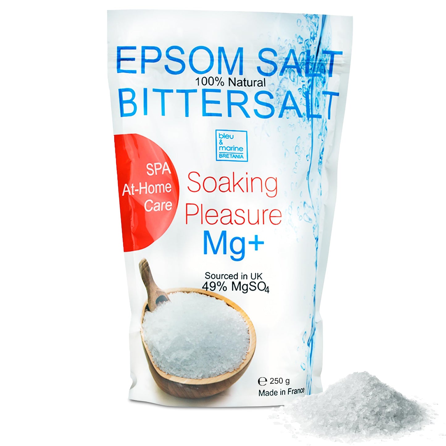 Bath Salts Foot Soak Deep Sleep Pure Epsom Salts Relaxing Salts Natural Magnesium Skin Exfoliator Body Face Detox Bath Salts 250 g Relaxation
