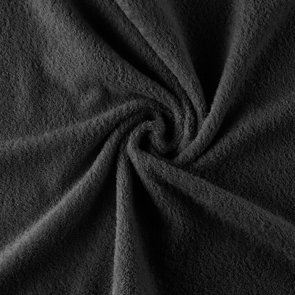 Top Towel - Premium - Large Bath Towels - Bath Towels - 1 Shower Towels - 70 x 140 cm - 100% Cotton - 600 g - Black