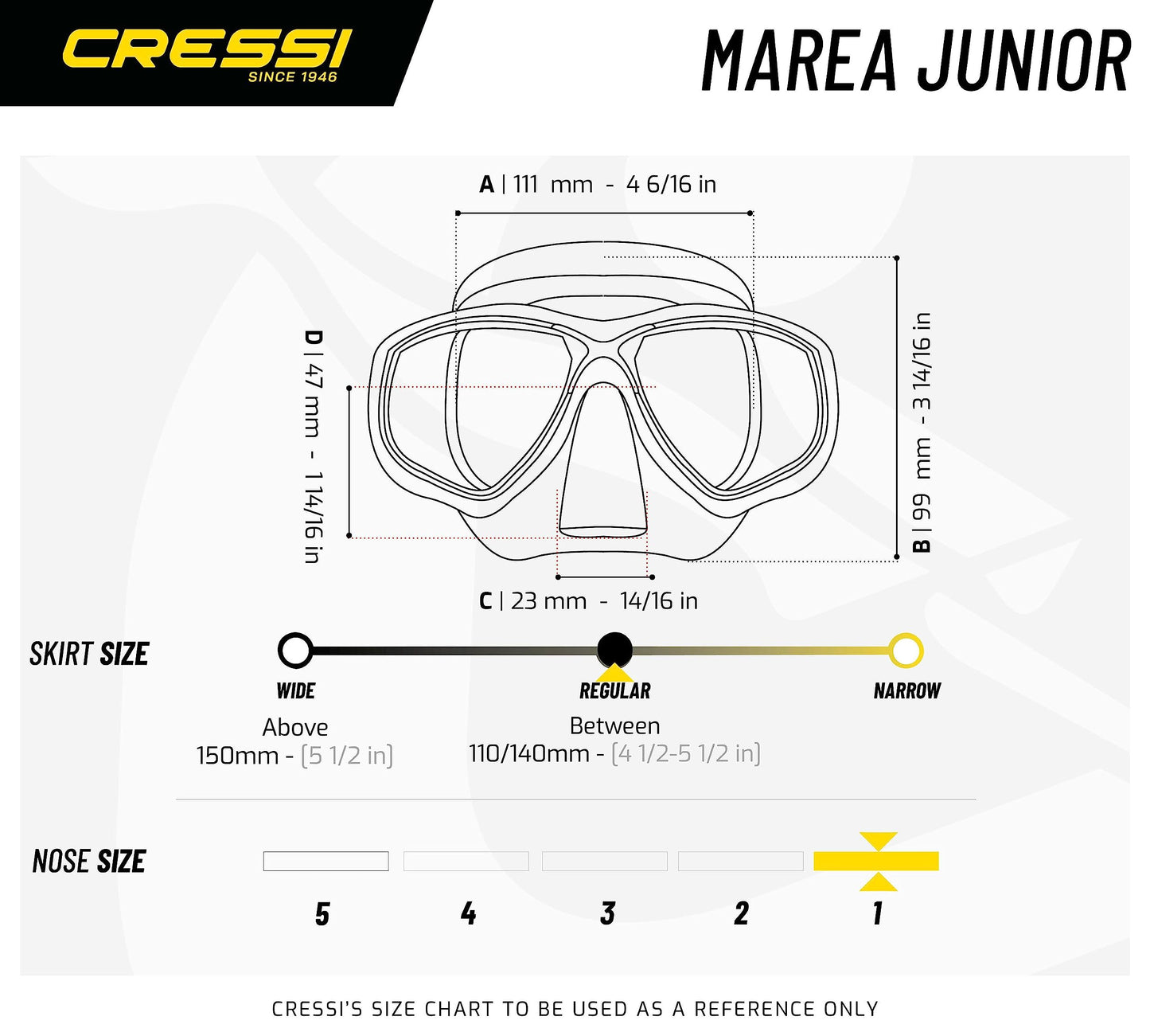 Cressi Marea Vip Jr, New Premium Colorama Snorkeling Set 7/13 Years (Made in Italy), Lilac/White/Transparent