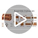 Leader Accessories Double Decker Bamboo Bread Bin 2-Layer Bread Box Large Capacity Bread Storage for Kitchen 19.7"x9.8"x14.5"