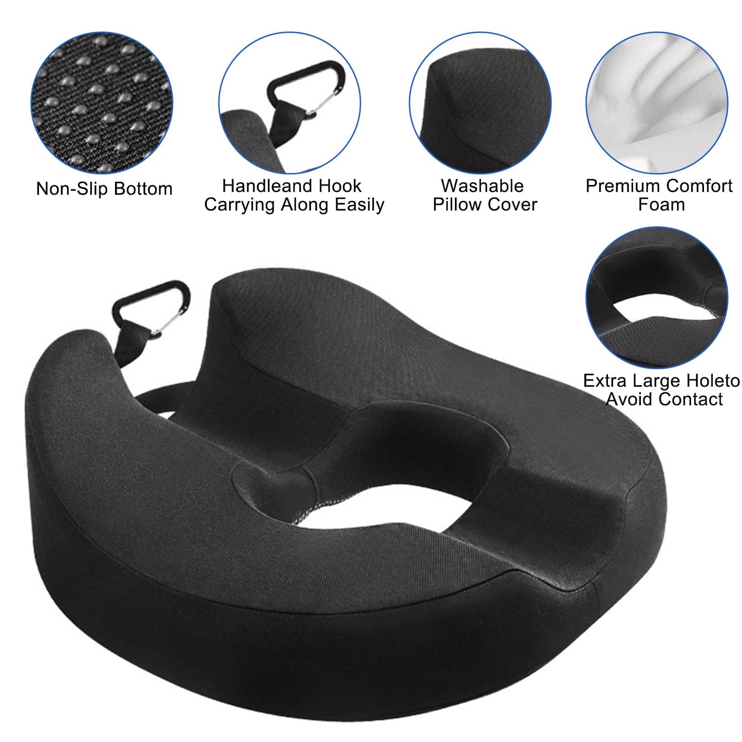 Donut Cushion for Pressure Relief Prostate Postpartum Recovery Seat Cushion