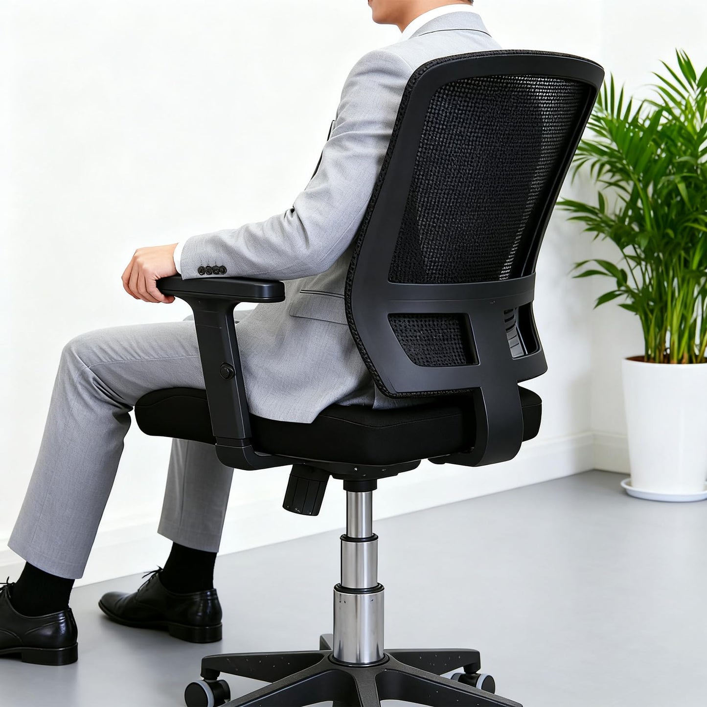 Elastic Office Chair Cover Stretch Non-Slip Washable for Swivel Desk Chairs