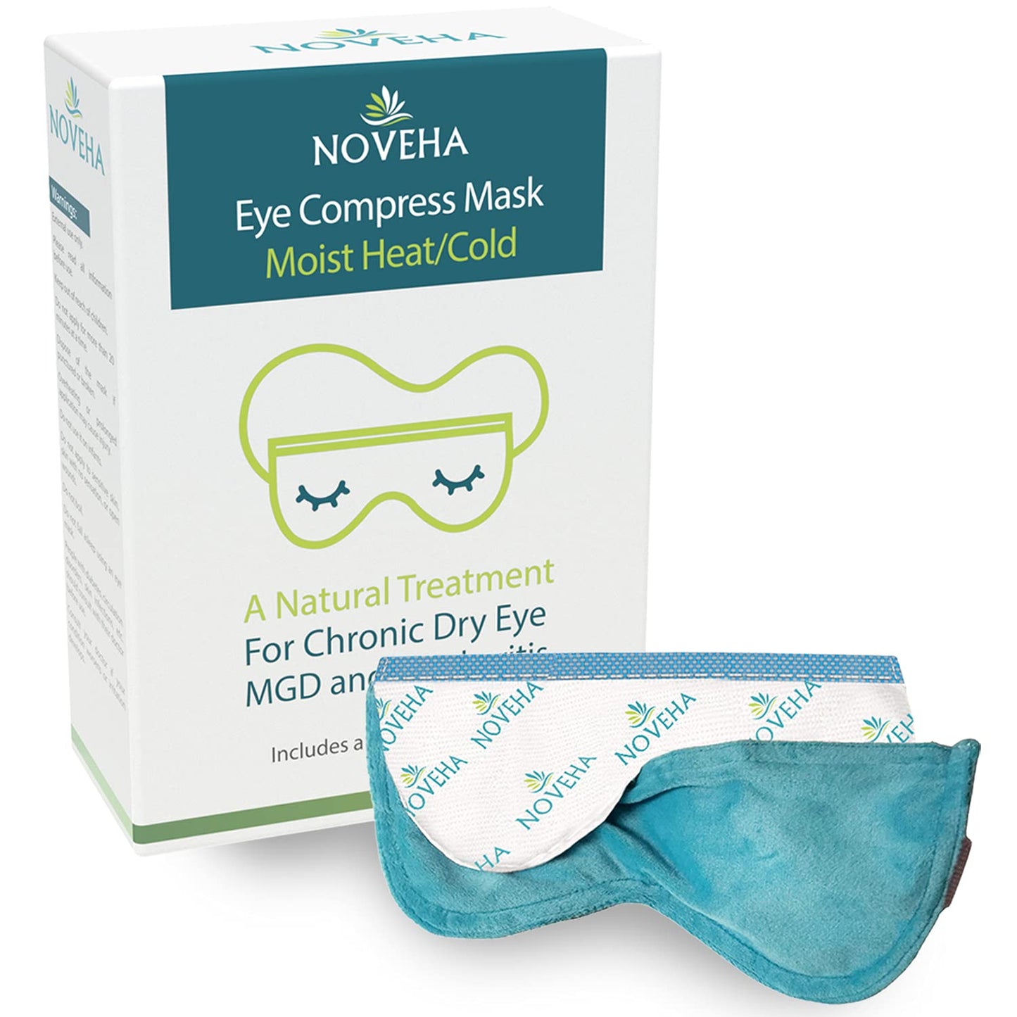 Ultra Warm Compress Eye Mask | Moist Hot Technology for Sensitive Dry Eyes- Microwave Activated - Relieves Stye or Pink Eye- Heat Water Treatment for
