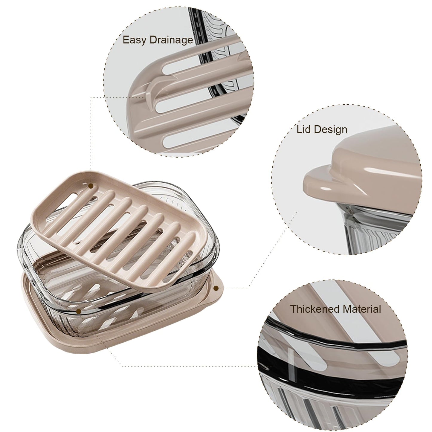 2Pcs Travel Soap Case, Portable Soap Holder with Lid, Waterproof and Moisture-Proof For Bathroom, Traveling, Camping, Outdoor, Gym,