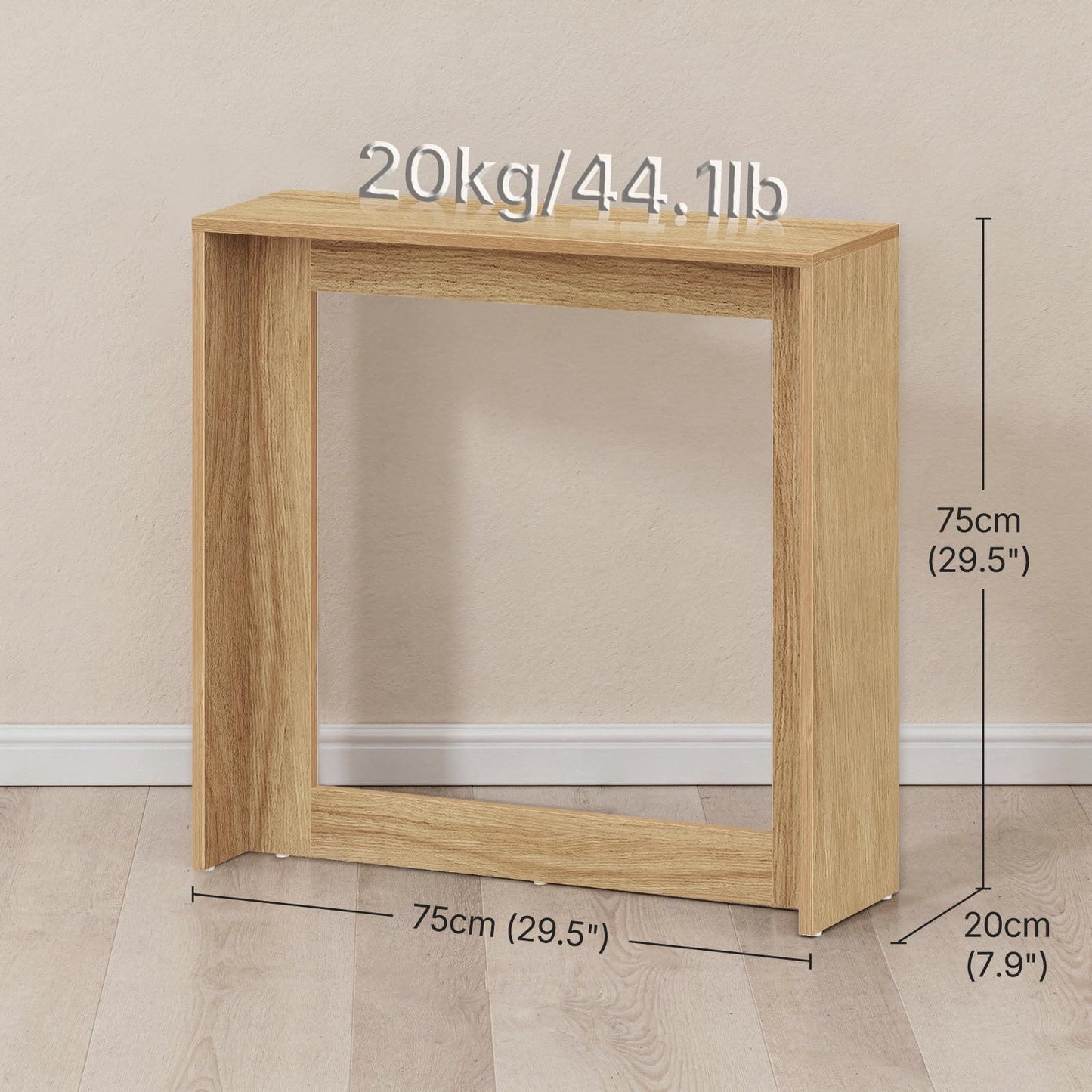 YATINEY Console Table with Storage, Farmhouse Sofa Table, Behind Sofa Table, Narrow Entryway Table, Side Table for Entryway, Living Room, Bedroom