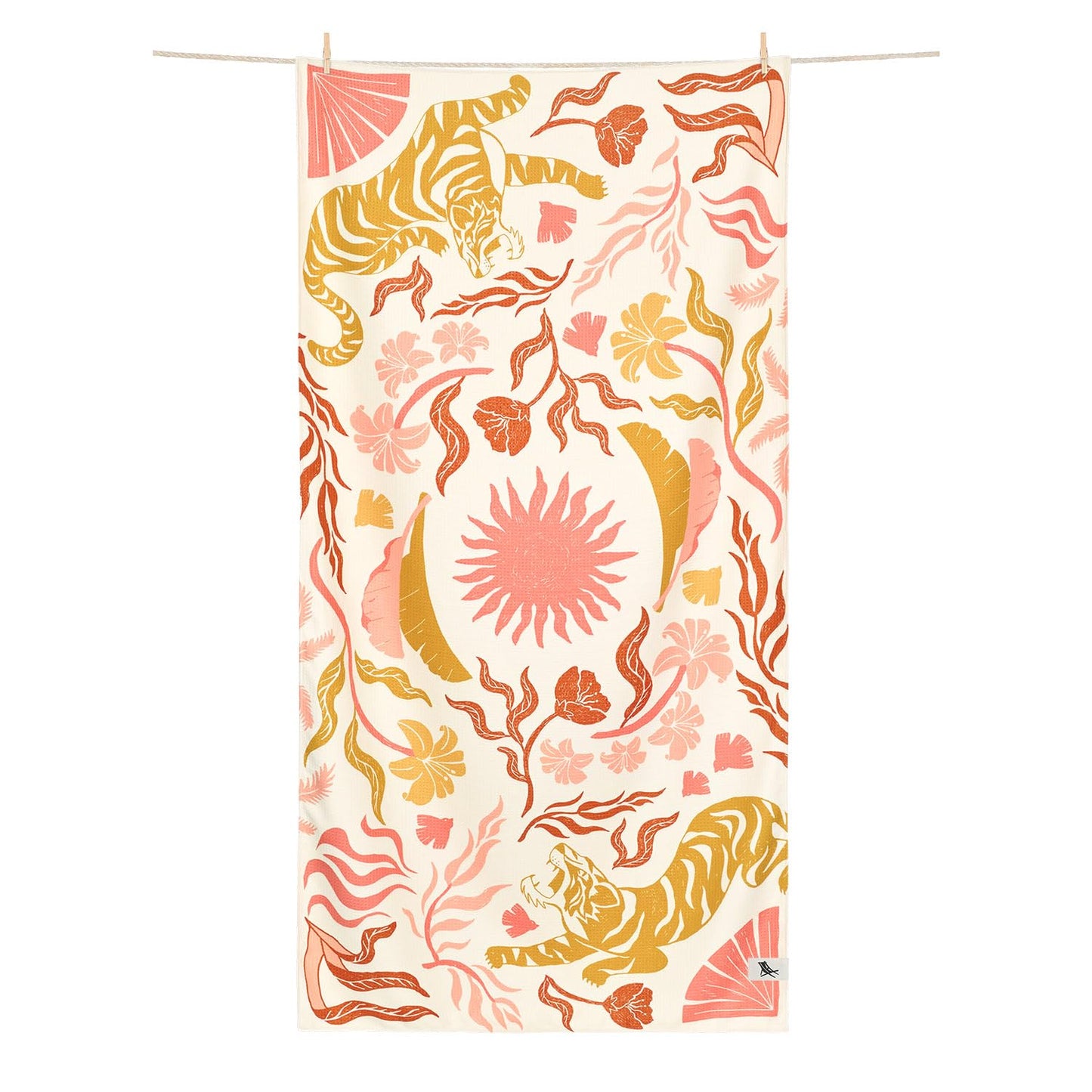 Dock & Bay Bath Towel - For Home - Quick Dry, Super Absorbent - Includes Bag - Tiger Palm, Extra Large (180x90cm, 71"x35")