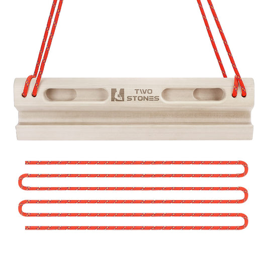 TWO STONES Portable Fingerboard as Rock Climbing Training Boards with Edges and Pockets, Portable Climbing Hangboard as Rock Climbing Finger