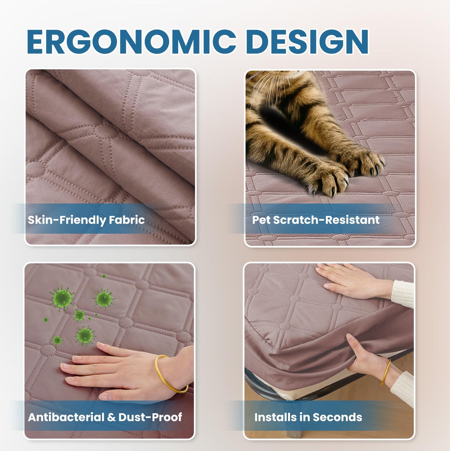 Ystyle Fitted Sheet 90 x 200 cm, Microfibre, Fitted Sheet - Mattress Height up to 30 cm, Soy