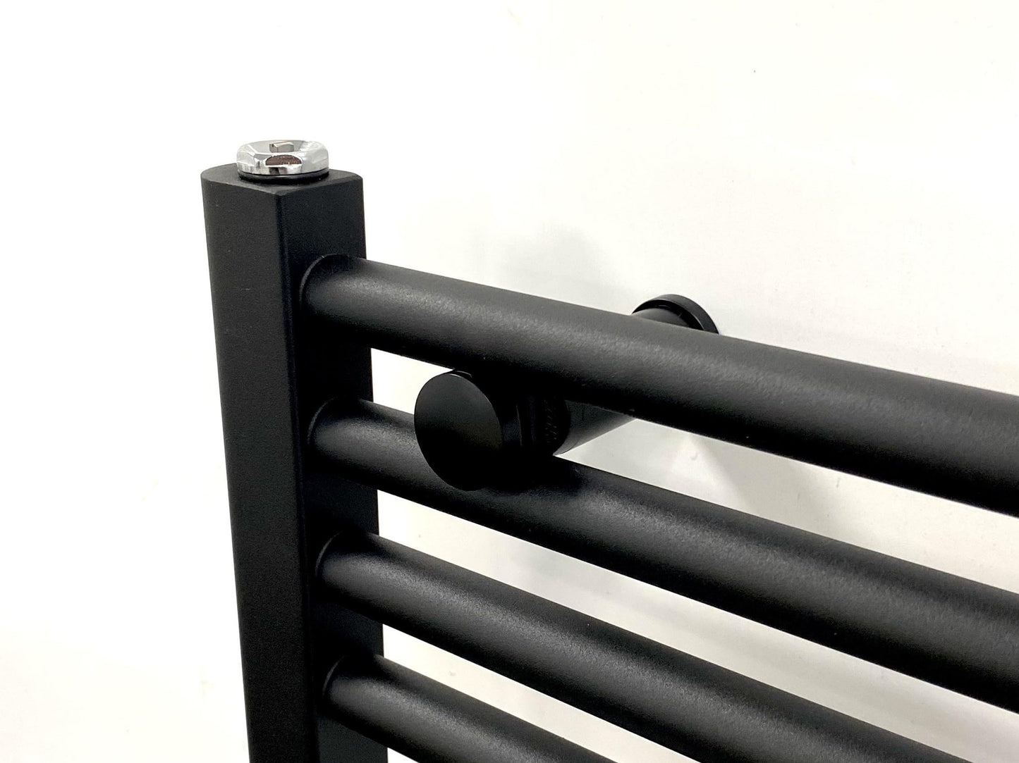 Greened House Milano Black Heated Towel Rail 500mm W x 600mm H