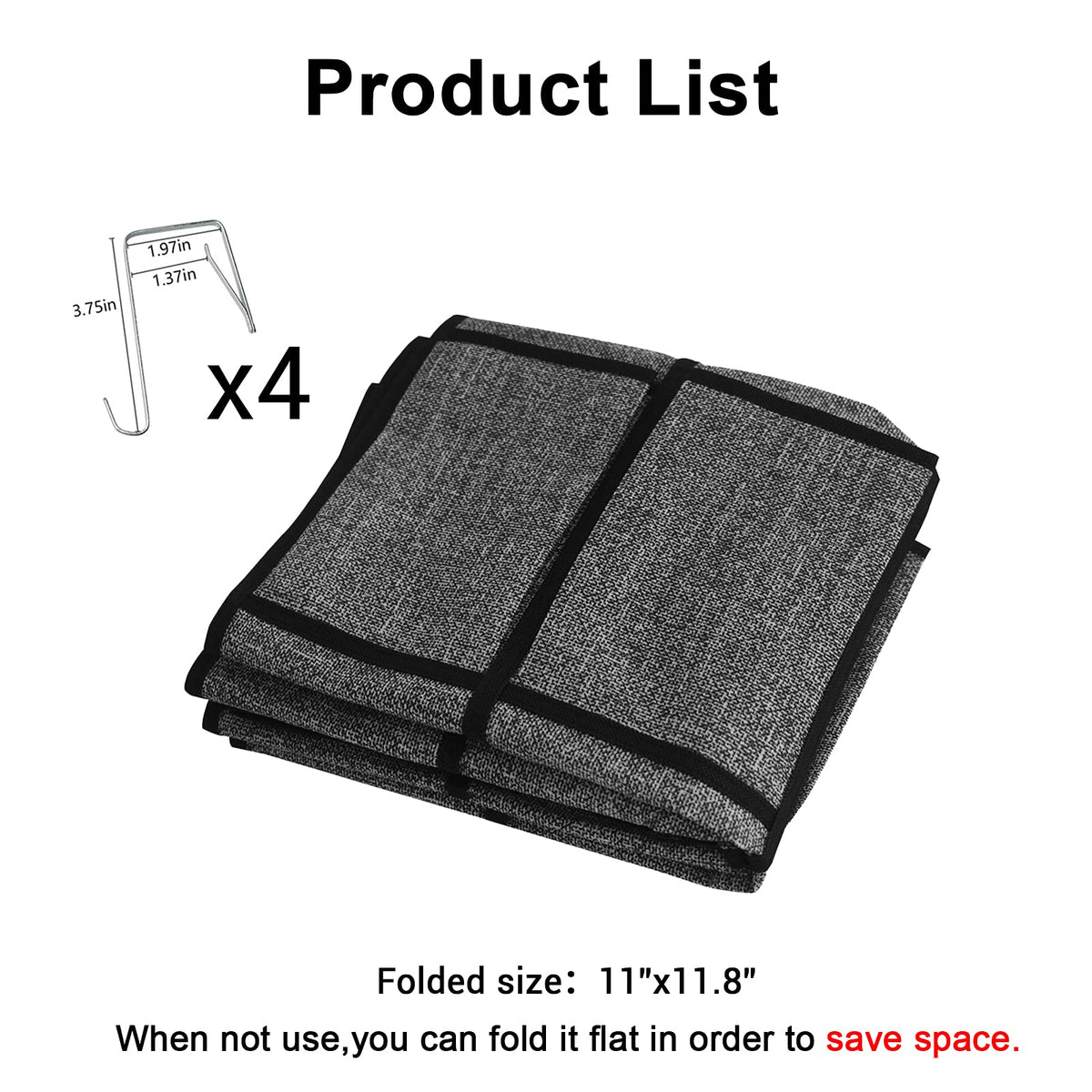 VERONLY Hanging Shoe Rack Storage Over Door Organiser - Hanger Storage Holder Bag Wall Mounted with 24 Large Pockets & 4 Wide Hooks for Closet
