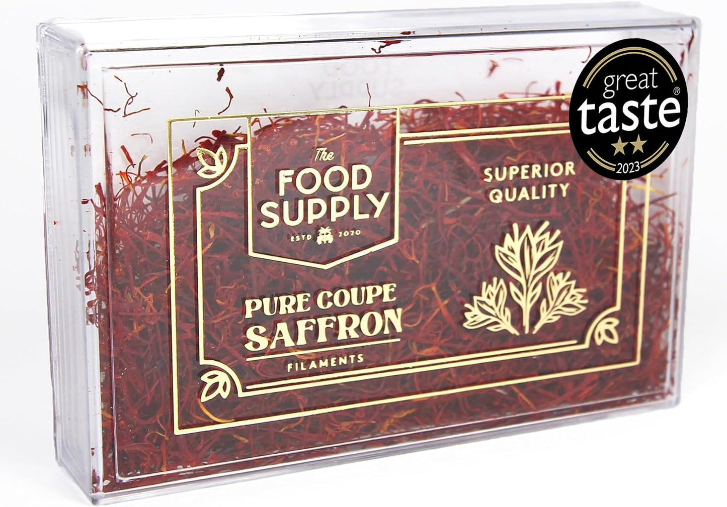 Saffron, Finest Pure Premium Saffron Safran, The Food Supply Saffron is CERTIFIED Grade A++, LAB TESTED, Highest Grade for Saffron for Tea, Paella,