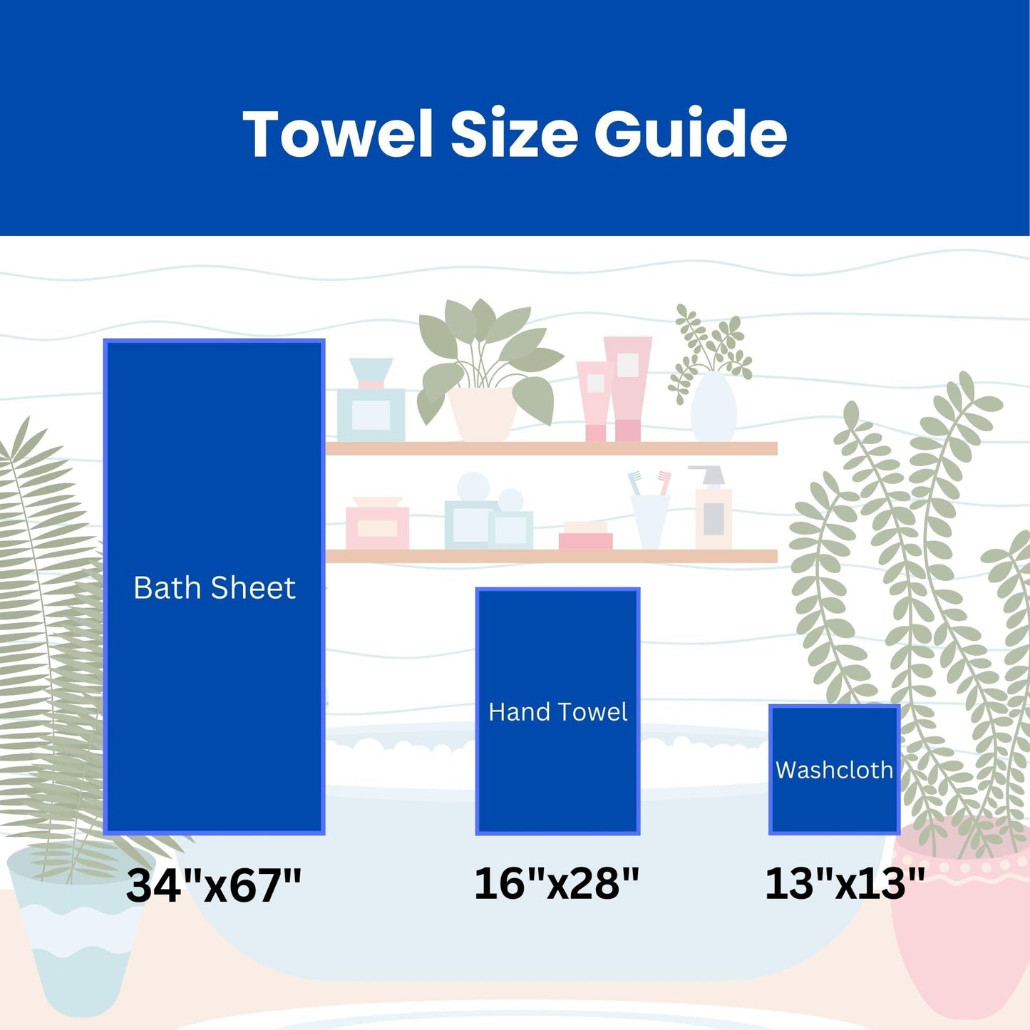sea me at home Turkish Cotton Large Bath Towel, Bath Sheet (34x67 inches) Luxurious Spa-Like Towels Great for Use Bath, Beach, or Pool Time