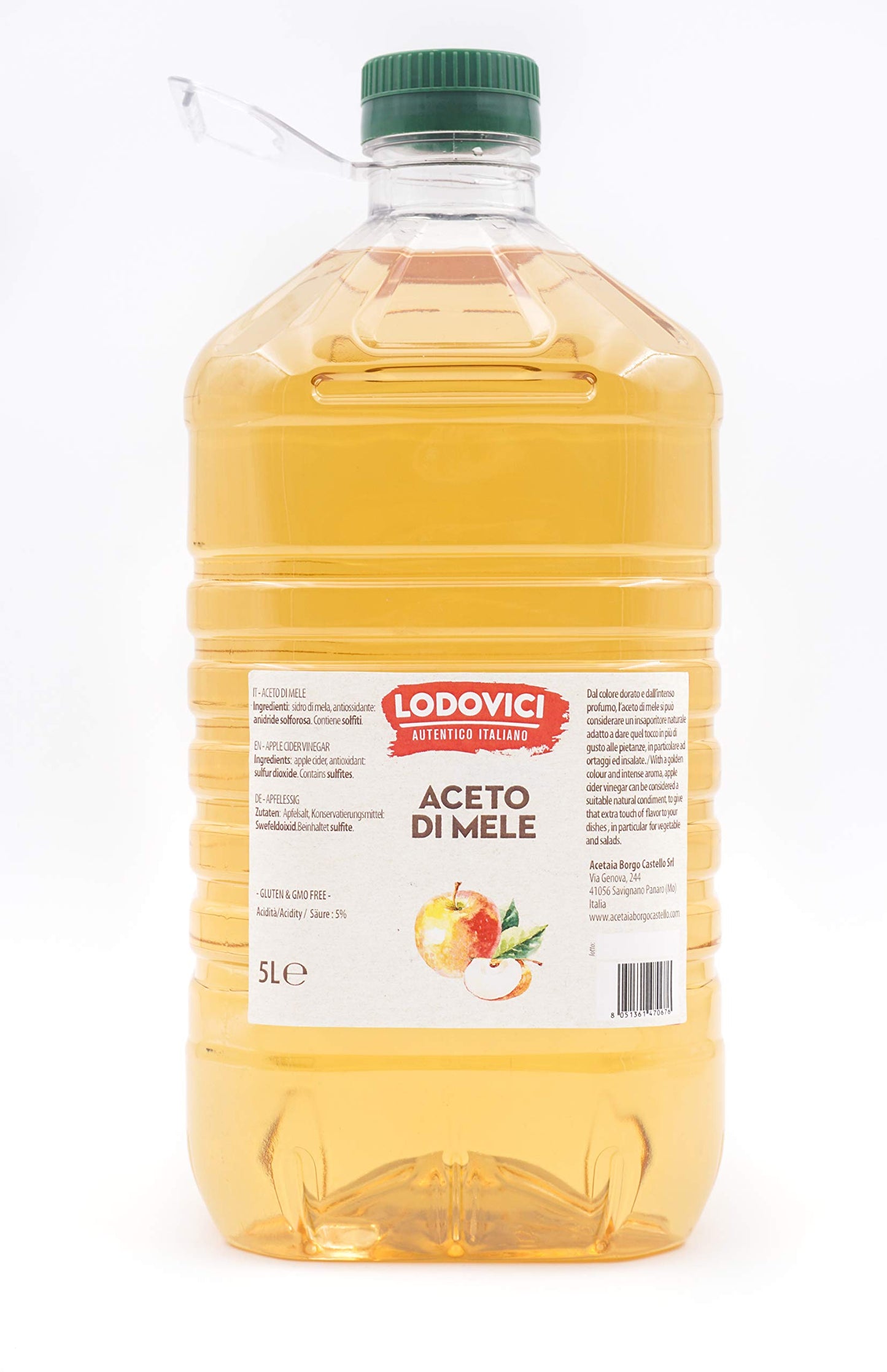 LODOVICI PET Apple Vinegar 5 Litre Bottle