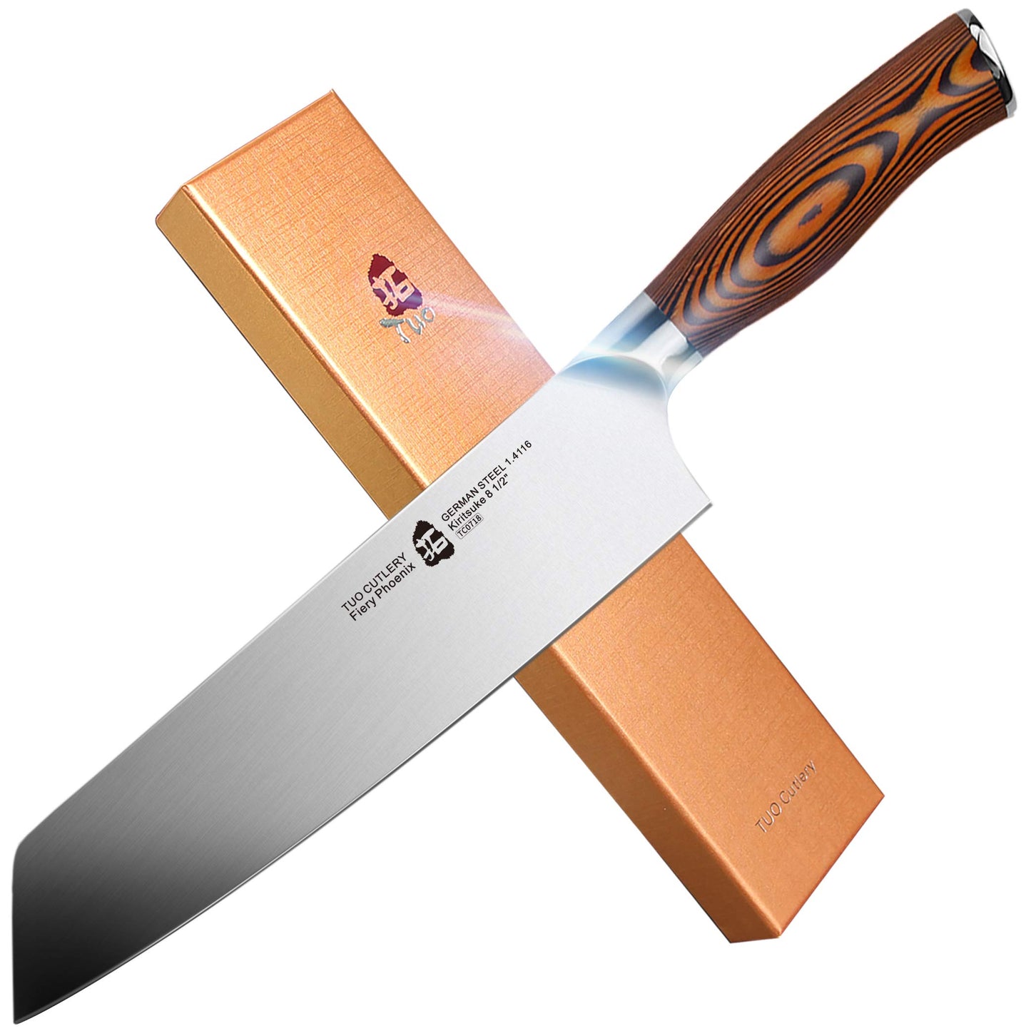TUO Kiritsuke Knife Chef Knife Japanese 8.5 inches Vegetable Cleaver German High Carbon Stainless Steel Kitchen Knife with Ergonomic Pakkawood