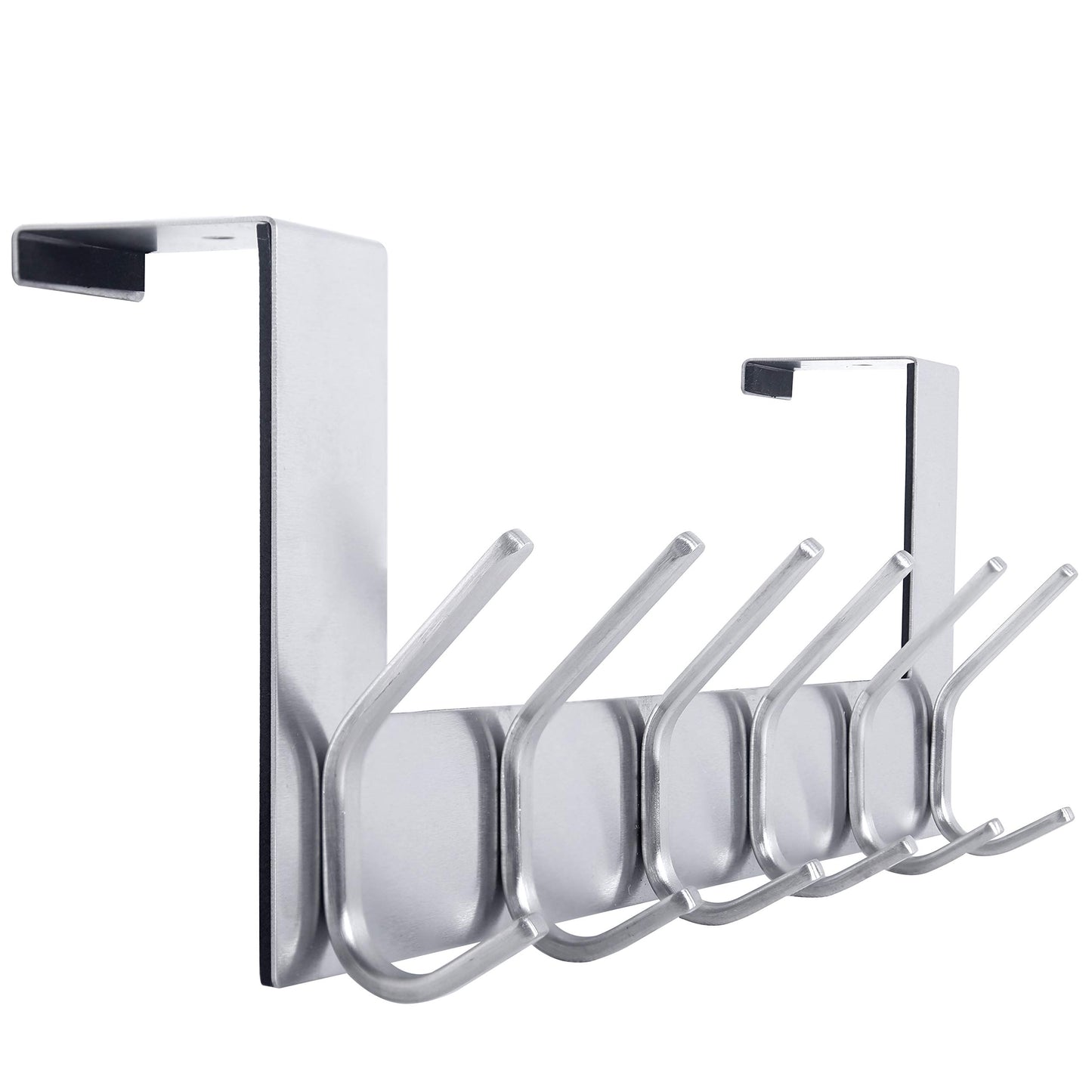 WEBI Over The Door Hook Door Hanger:Over The Door Towel Rack with 6 Hooks for Hanging Coats,Over Door Coat Hanger Rack for Towels,Clothes,Back of