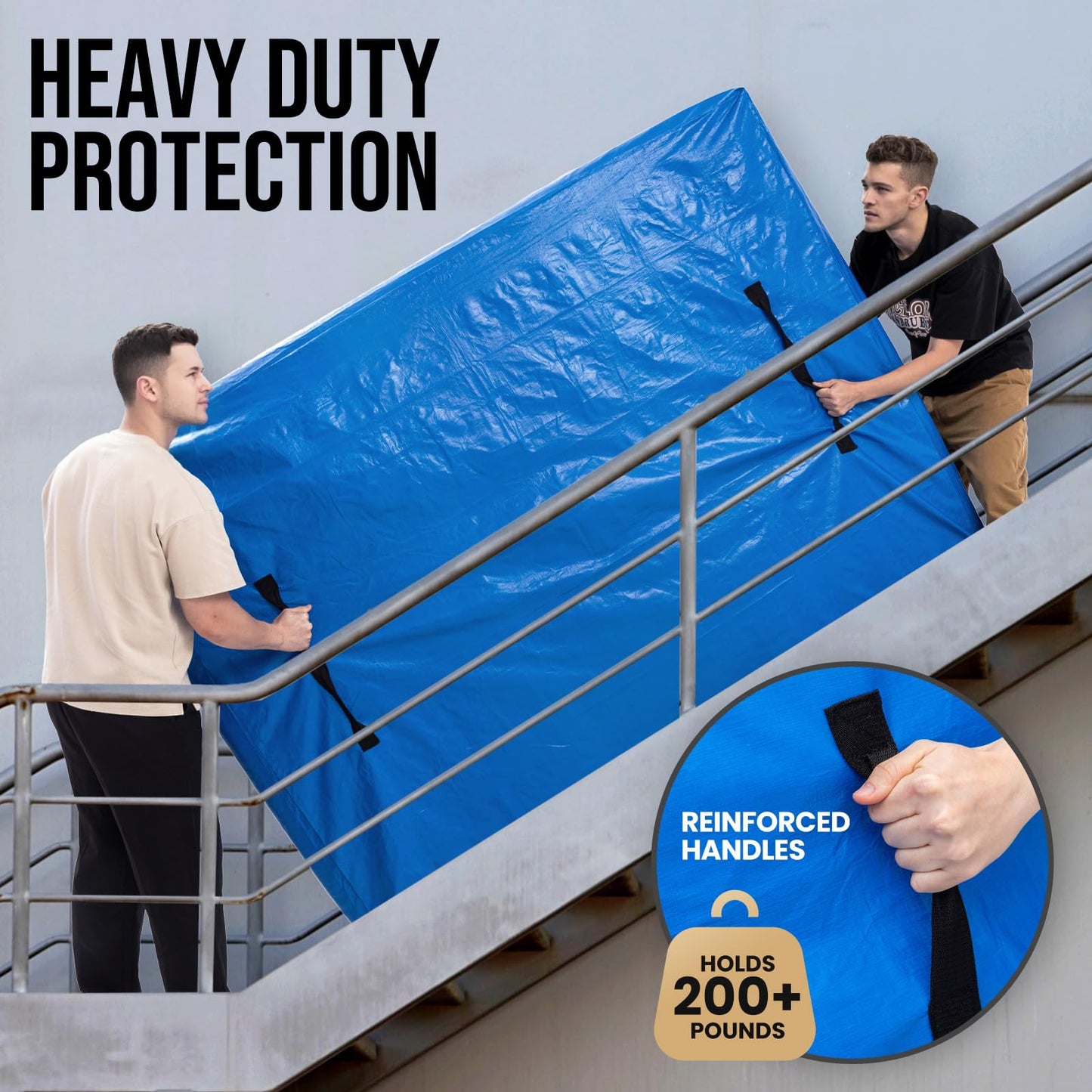 TAILI Mattress Bags for Moving and Storage, Heavy Duty, Twin Size