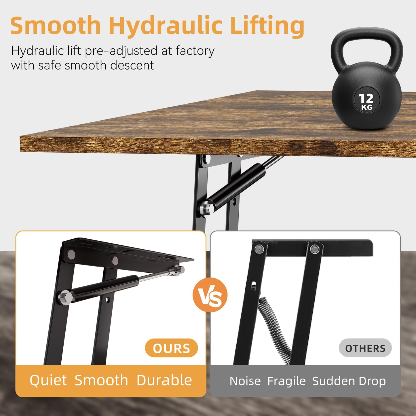 PURFINO Coffee Table with Lift Top - Wooden Modern Centre Table with Unique Textured & Hidden Storage, for Living Room, Bedroom, Small Space