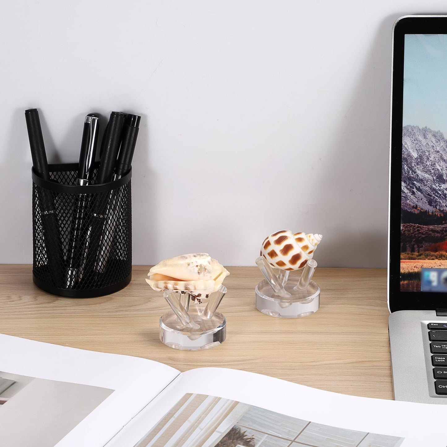 OLegei 1Pcs Mini Acrylic Tripod Stand, Baseball Display Holder for Tennis, Golf, Cricket, Crystal Sphere Geode Rock Clearly Display Base