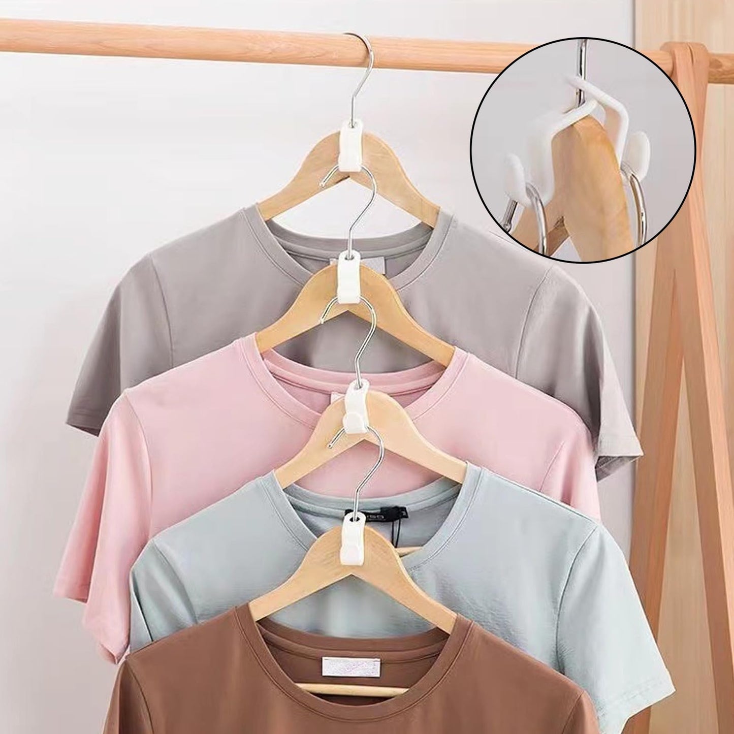 GAOHAN 102 Pcs Clothes Hanger Connector Hooks, Space Saver Hangers
