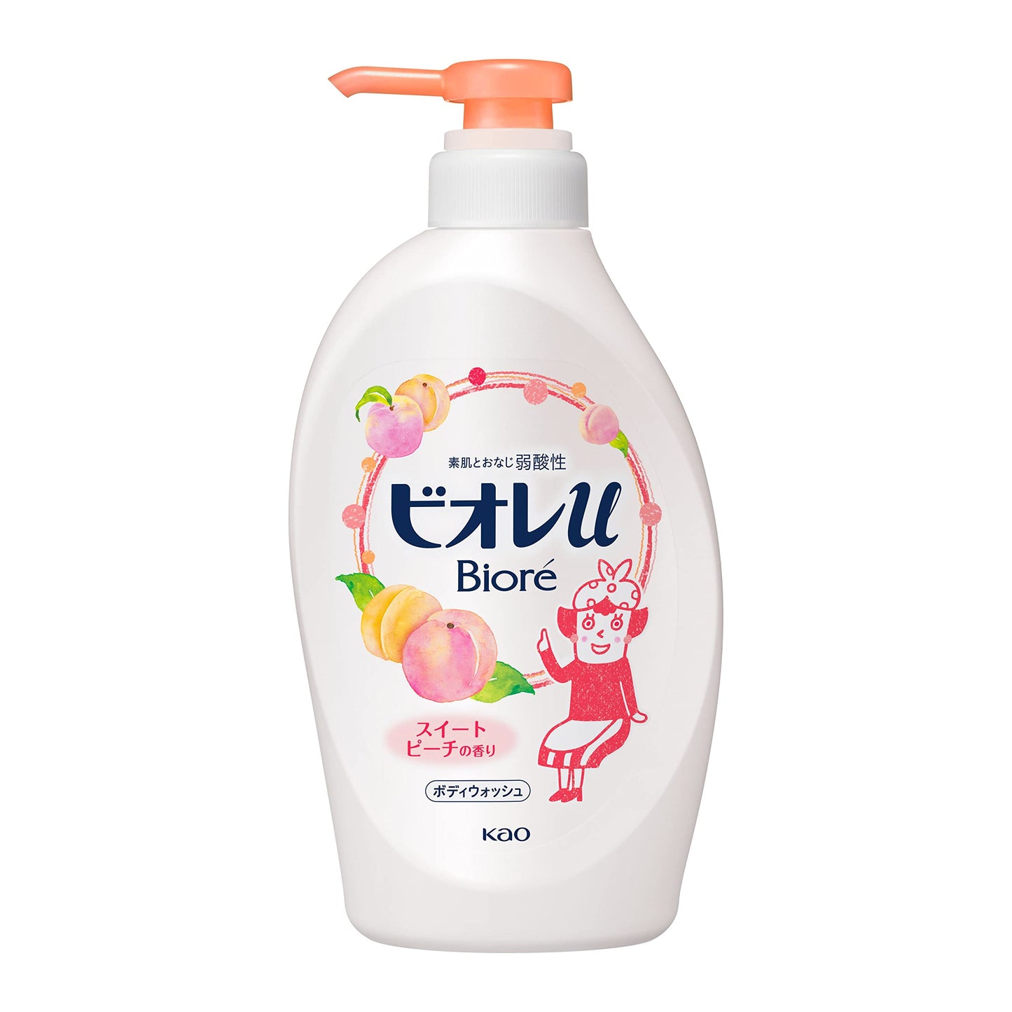 Biore u sweet peach scent pump