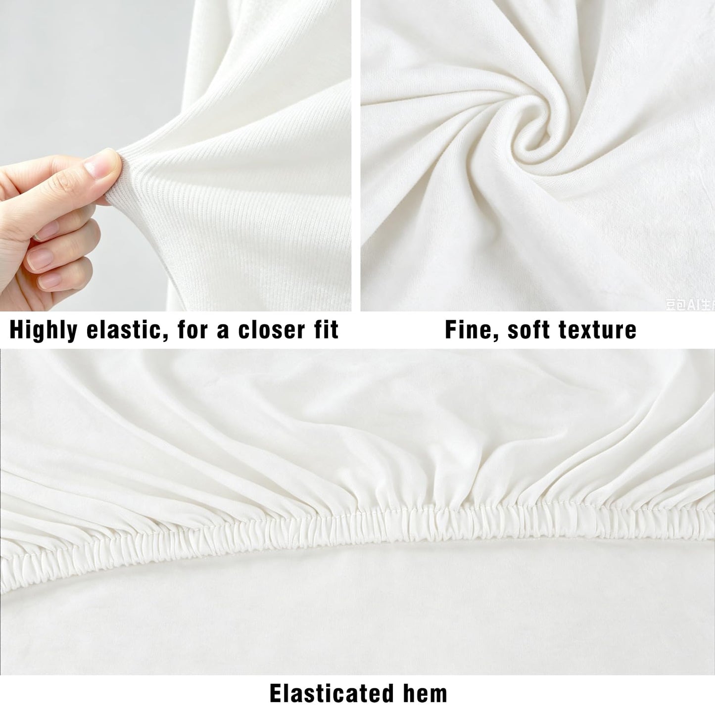 Stretch Headboard Cover, Bed Headboard Cover, Dustproof Headboard Wrap, All-Inclusive Bed Head Protector for Single/Double/King/Super King Bed