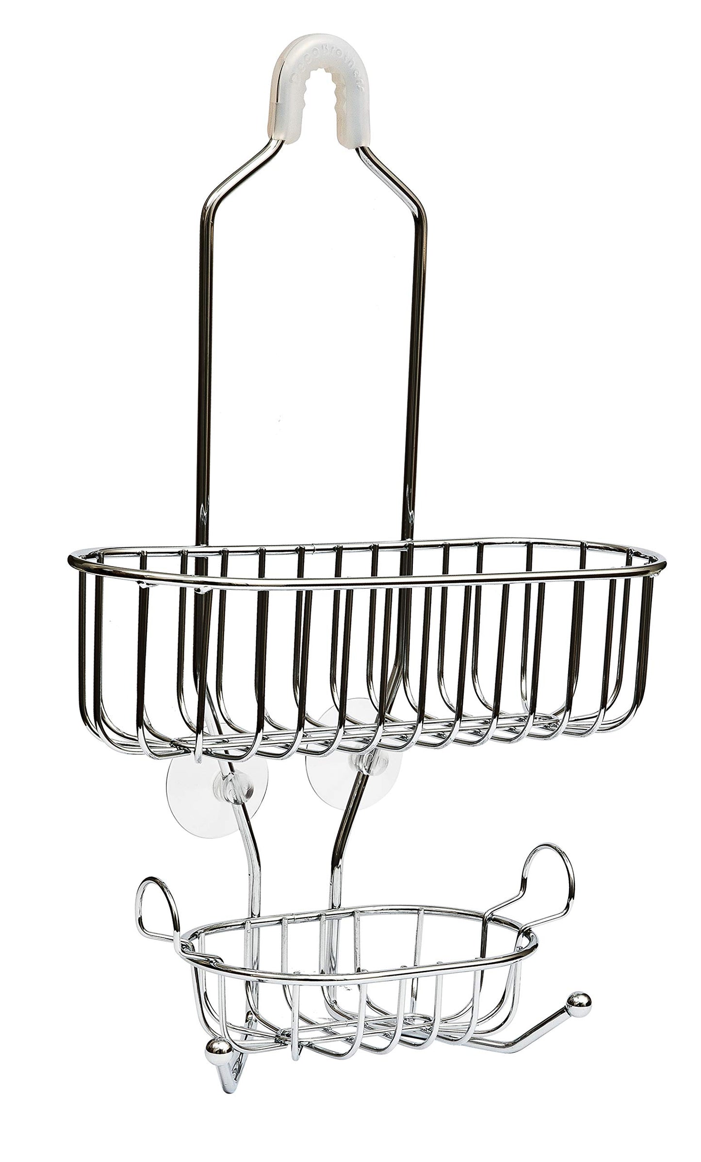 Amtido Shower Caddy Bathroom Rack ? Hanging Organiser Basket ? Chrome Finish