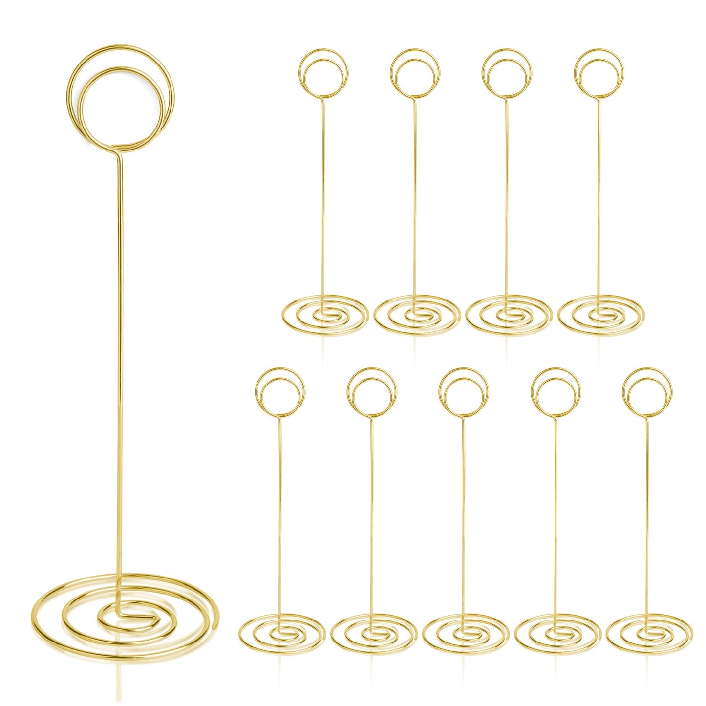 HomWanna Table Number Holders 10Pcs - 8.75 inch Place Card Holder Tall Table Number Stands for Wedding Party Graduation Reception Restaurant Home
