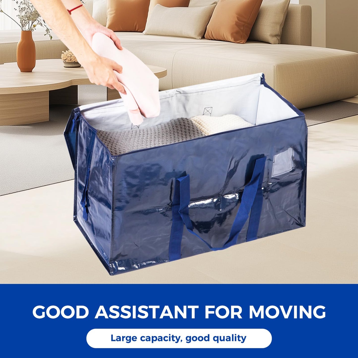 ZFWDSY Moving Bags 93 L,8-Pack Storage Bags Moving Boxes Alternatives