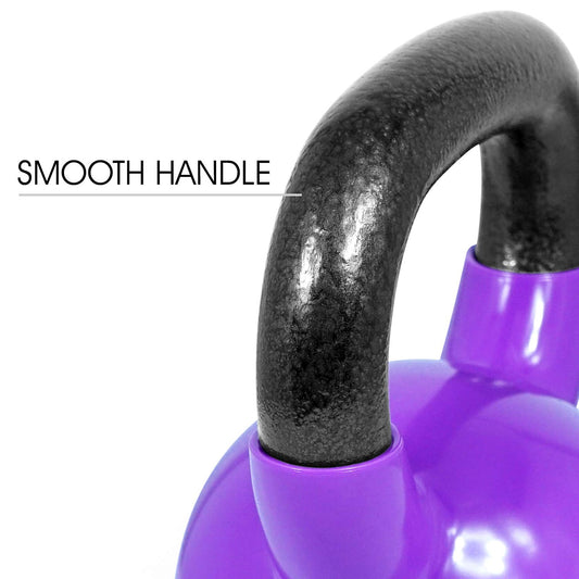 Yes4All XVWR Vinyl Coated Cast Iron Kettlebell, Kettle Bell Weights Set - Multicolor Kettlebells, Set of 4.5 + 6.8 kg