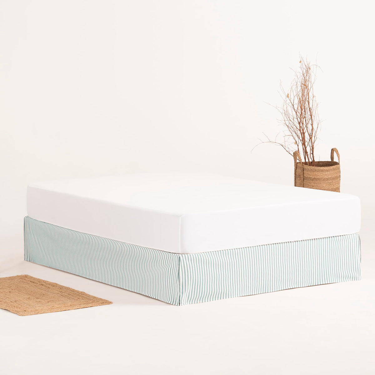 Sofa Cover 200 x 190/200 cm Bed Frame Cover 200 cm – Water Stripes