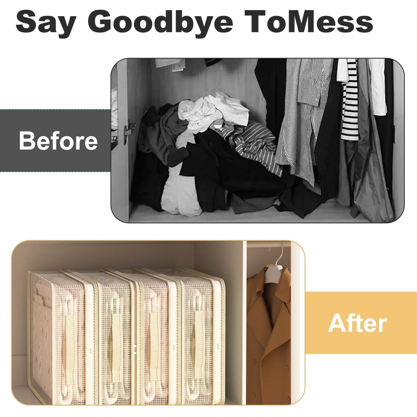 6-Pack PVC Mesh Storage Bags with Handles, Clear Zippered Organizer for Clothes, Sweater, Blanket, Bed Sheets, 30x40x12cm