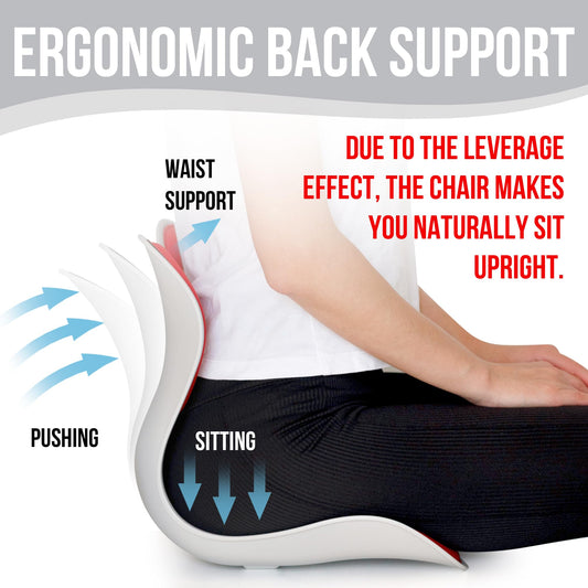ERGONIX Lumbar Support Posture Corrector Chair for Kids Size S Childrens Ergonomic Back Support Chair for Posture Correction Portable Lumbar