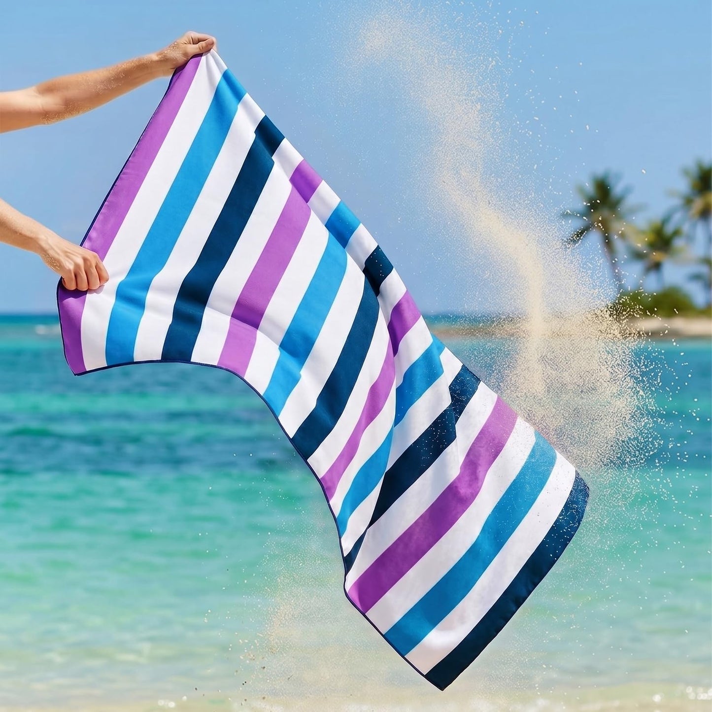 Exclusivo Mezcla Large Microfiber Quick Dry Beach Pool Towel, 152x76 cm