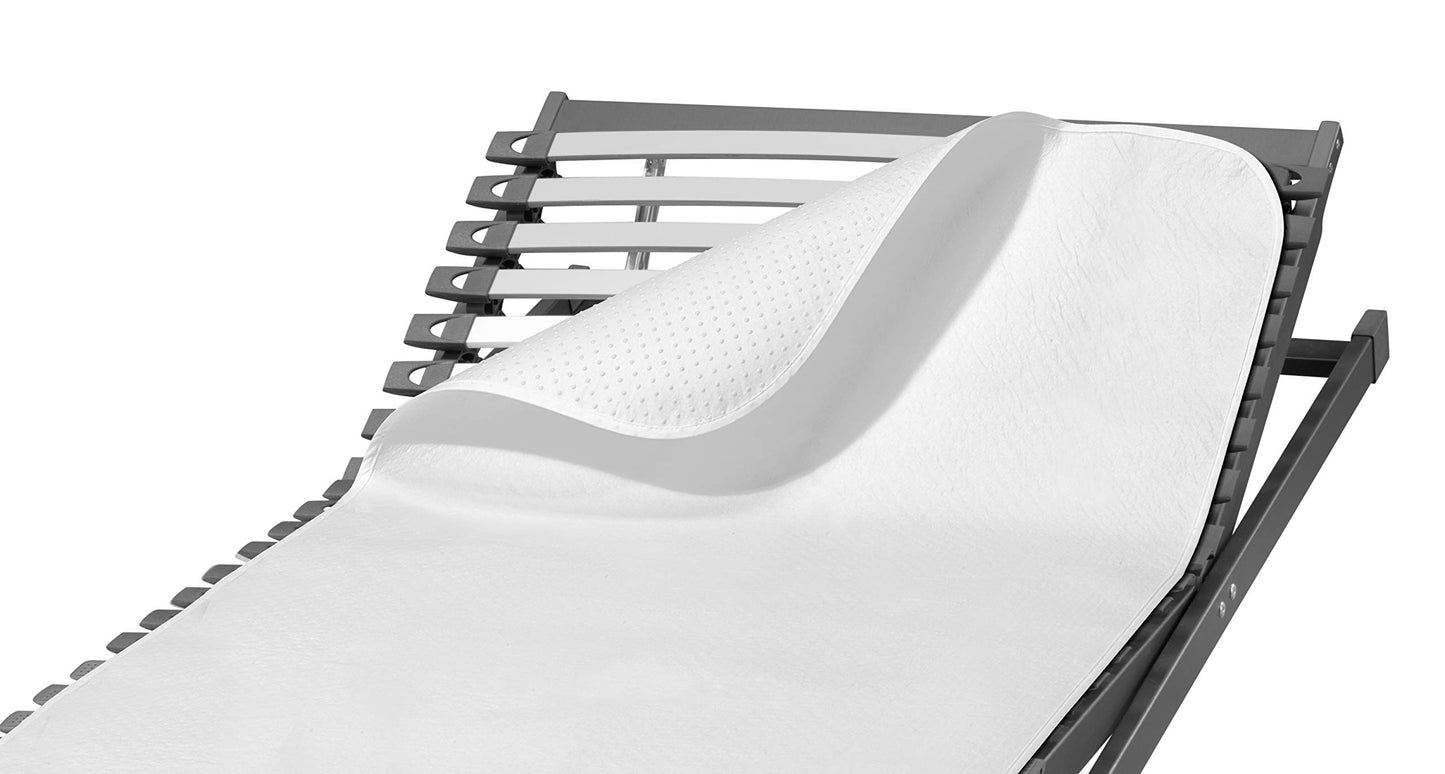 SETEX N450 Mattress Underlay with Grip Pads, Classic Design, White, Polyester, white, 180 x 200 cm