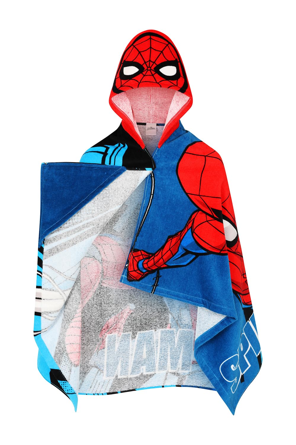 SPIDER-MAN Marvel Hooded Towel Kids Poncho Avengers boys Bath Towel Large Childrens Beach Wrap