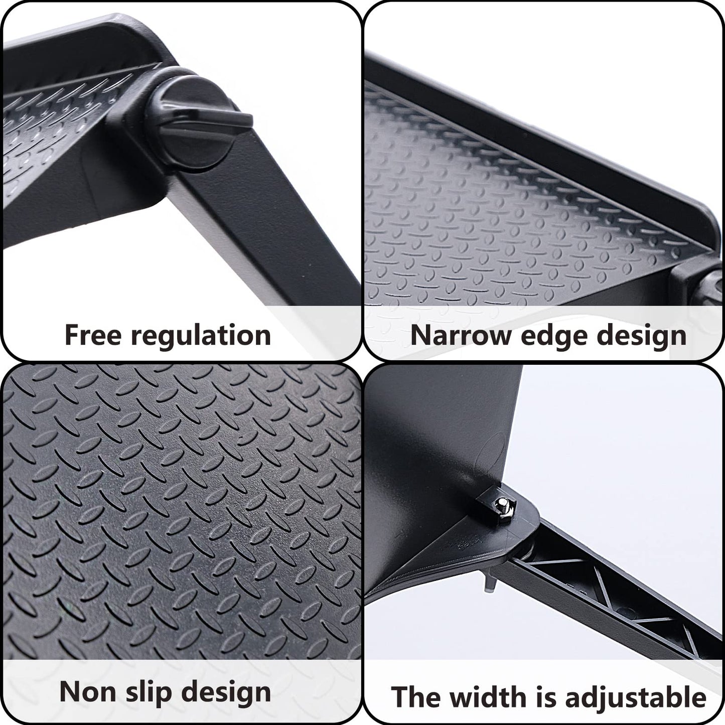 FORYNXHWIN 2 Pcs TV Top Shelf - Adjustable Screen Top Shelf, Computer Monitor Flat Panel Mount, Perfect for Cable Boxes, Media Boxes, Remote Controls