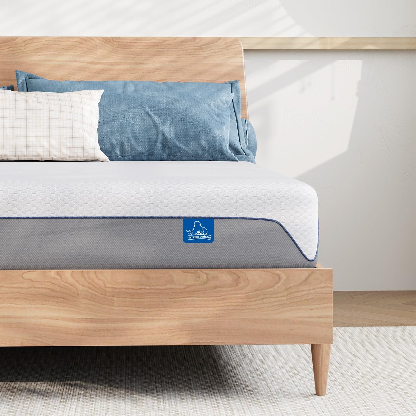 Doubleslee Single Memory Foam Mattress, Medium Firm Feel, 90x190x20cm
