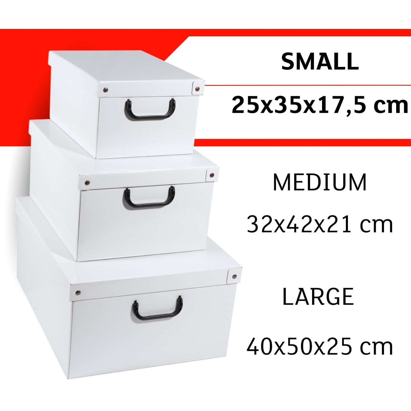 Lavatelli Set of 4 Cardboard Storage Boxes with Lid Hydrangeas 25x35x17.5cm