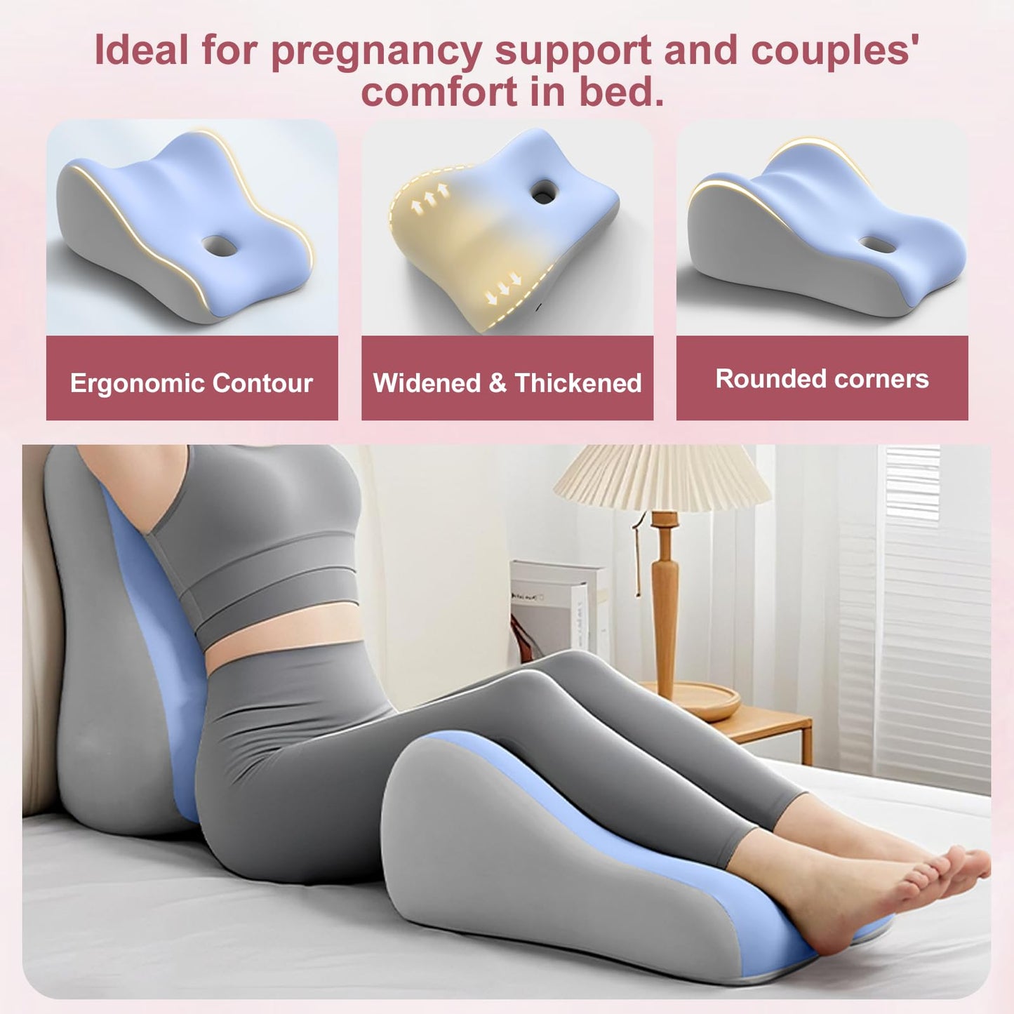 KUNYOS Couples Butt Cushion for Pregnant Women Furniture Pillow Pillowcase Suitable for Home Use, Ideal for Sitting and Lying